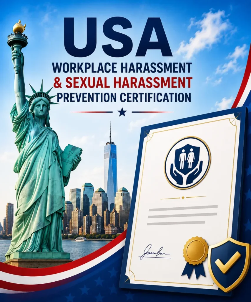 USA workplace harassment certification